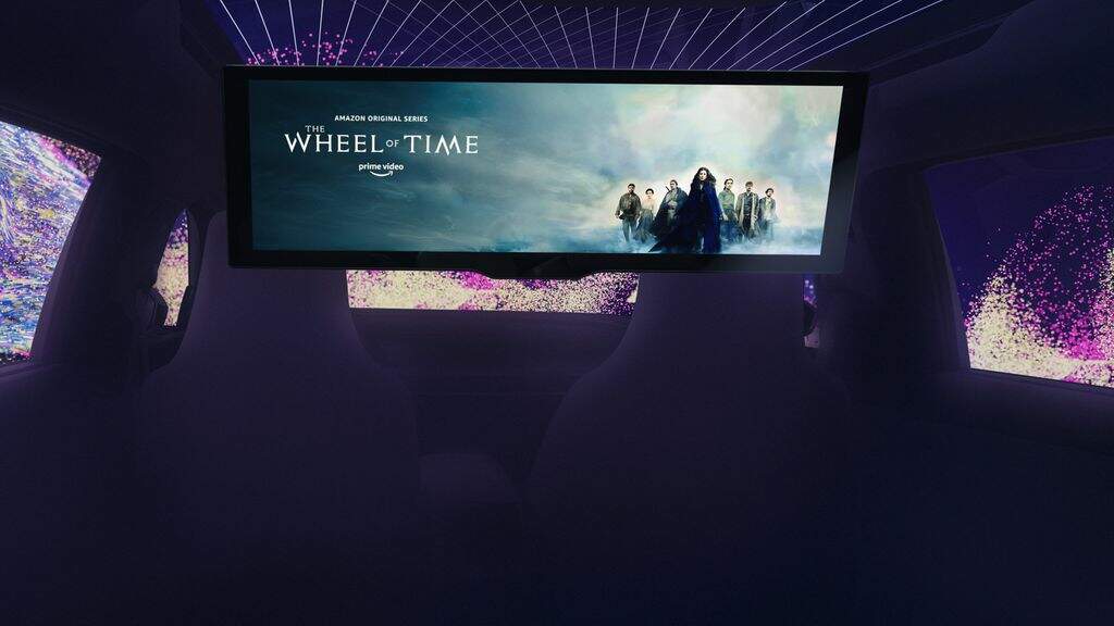 Tela de 8K promete experiência de cinema dentro dos carros da BMW | Imagem: Divulgação/BMW