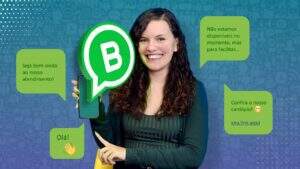 Como colocar mensagem automática no WhatsApp Business? | Arte por Klaus Aires