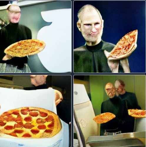 Steve Jobs delivering pizza