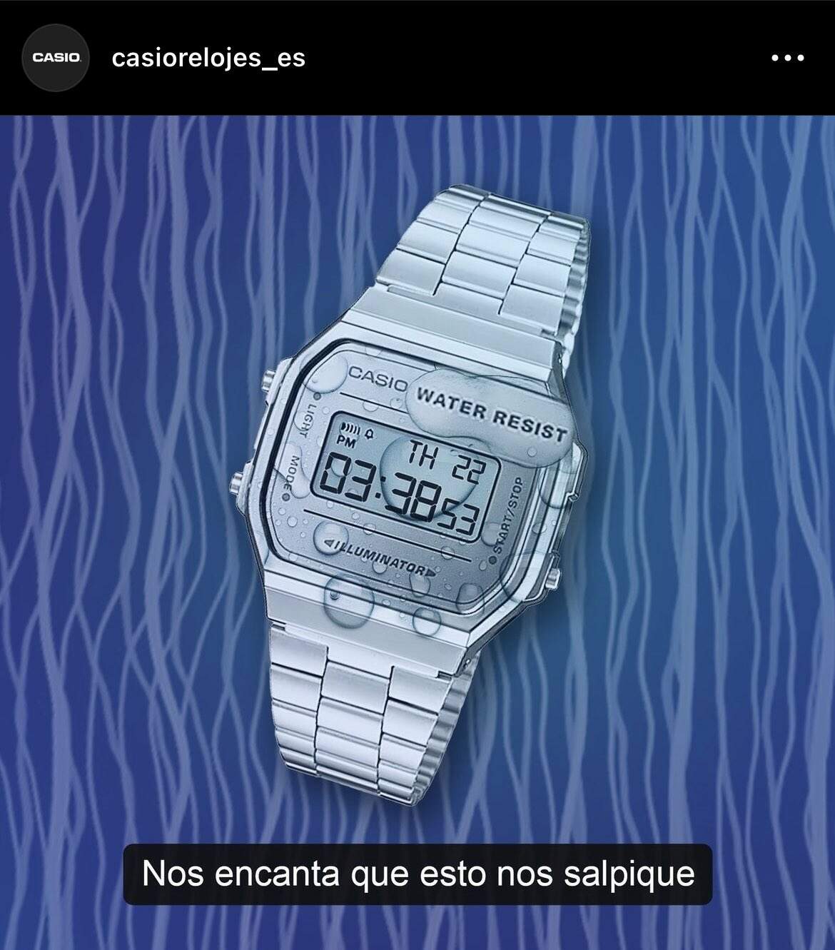 Post da Casio via Instagram 